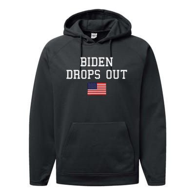 Joe Biden Drops Out Performance Fleece Hoodie