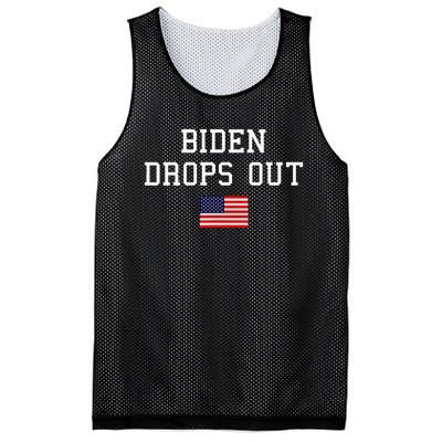 Joe Biden Drops Out Mesh Reversible Basketball Jersey Tank