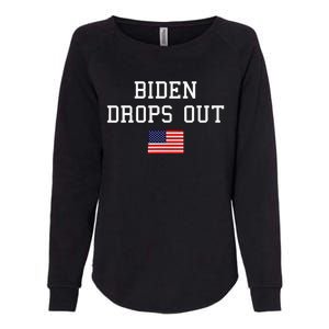 Joe Biden Drops Out Womens California Wash Sweatshirt