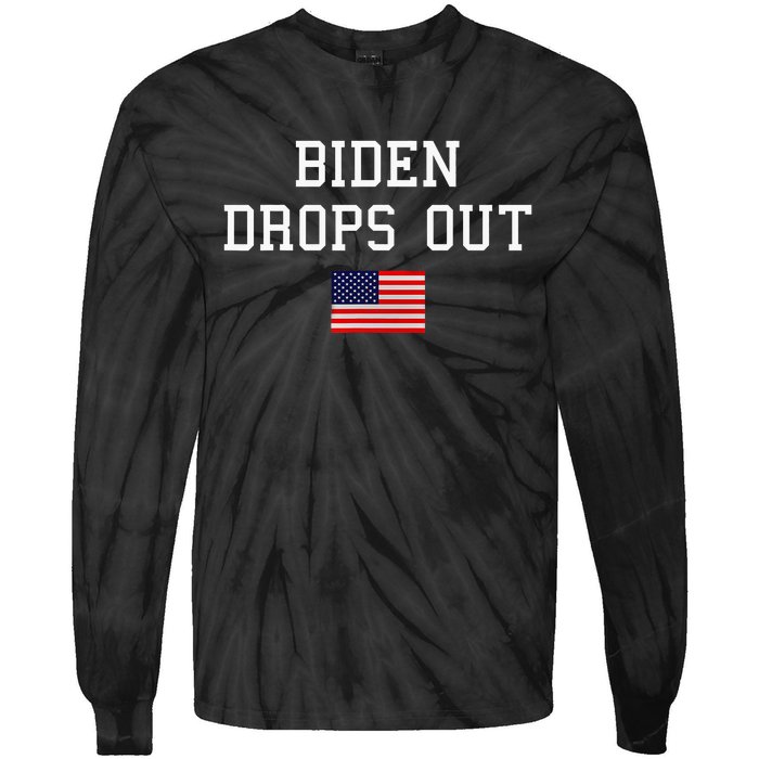 Joe Biden Drops Out Tie-Dye Long Sleeve Shirt