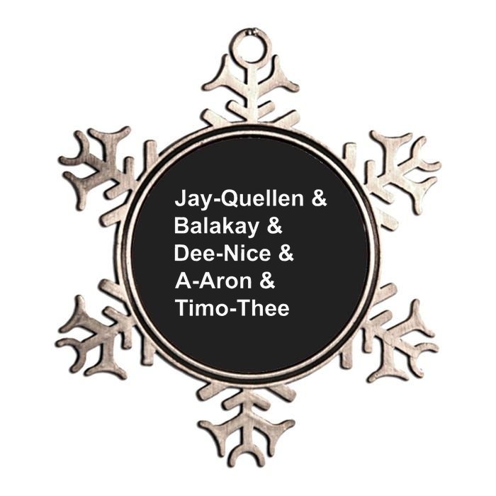 Jayquellen & Balakay & Deenice & Aaron & Timothee Metallic Star Ornament