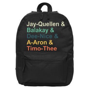 Jayquellen & Balakay & Deenice & Aaron & Timothee 16 in Basic Backpack