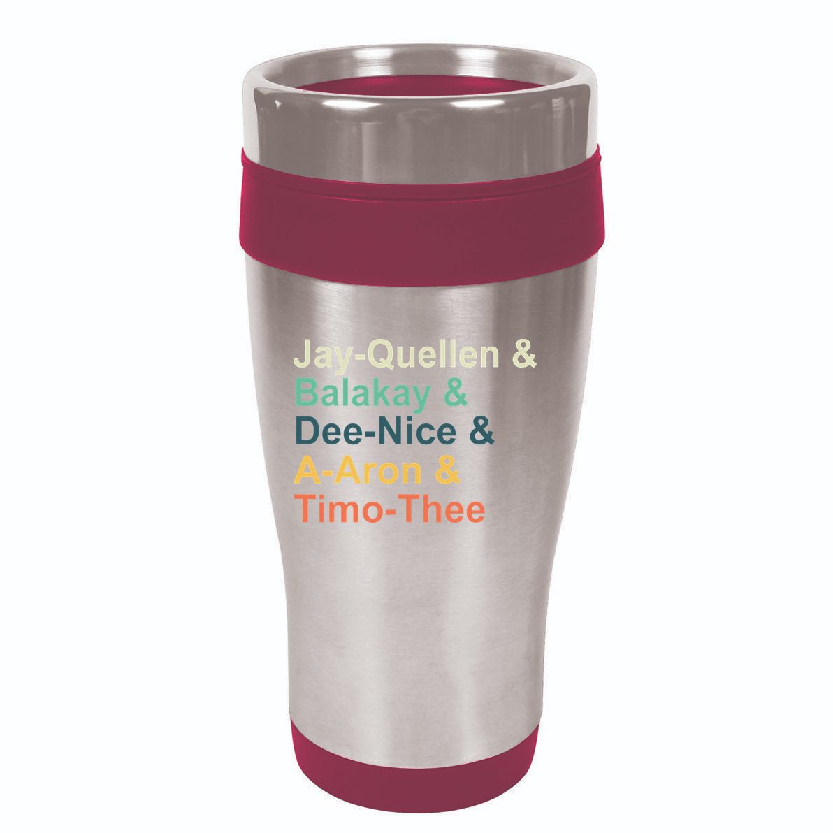 Jayquellen & Balakay & Deenice & Aaron & Timothee 16oz Travel Tumbler