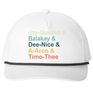 Jayquellen & Balakay & Deenice & Aaron & Timothee Snapback Five-Panel Rope Hat