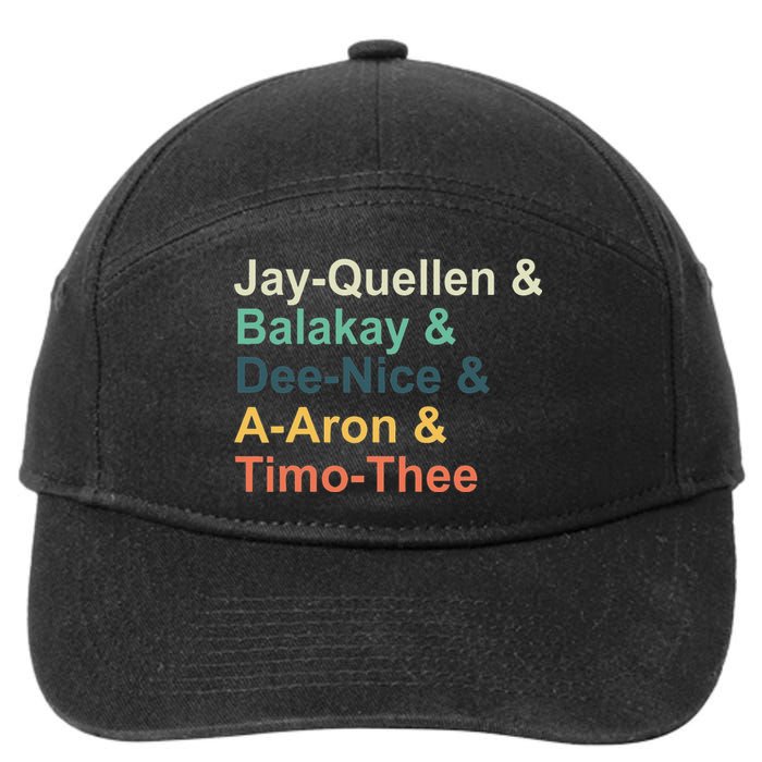 Jayquellen & Balakay & Deenice & Aaron & Timothee 7-Panel Snapback Hat