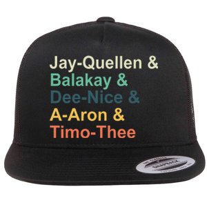 Jayquellen & Balakay & Deenice & Aaron & Timothee Flat Bill Trucker Hat