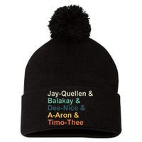 Jayquellen & Balakay & Deenice & Aaron & Timothee Pom Pom 12in Knit Beanie