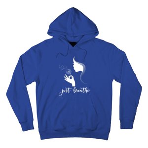 Just Breathe Dandelion Flower Wildflower Tra Gift Hoodie