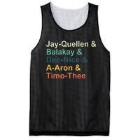 Jayquellen & Balakay & Deenice & Aaron & Timothee Mesh Reversible Basketball Jersey Tank