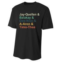 Jayquellen & Balakay & Deenice & Aaron & Timothee Performance Sprint T-Shirt