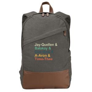 Jayquellen & Balakay & Deenice & Aaron & Timothee Cotton Canvas Backpack