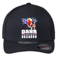 Joe Biden Dark Brandon Im Here To Kick Ass And Eat Ice Cream Flexfit Unipanel Trucker Cap