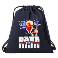 Joe Biden Dark Brandon Im Here To Kick Ass And Eat Ice Cream Drawstring Bag