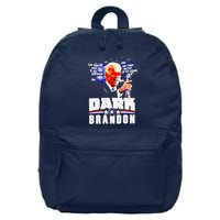 Joe Biden Dark Brandon Im Here To Kick Ass And Eat Ice Cream 16 in Basic Backpack