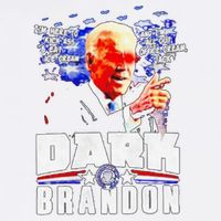 Joe Biden Dark Brandon Im Here To Kick Ass And Eat Ice Cream Garment-Dyed Sweatshirt