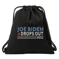 Joe Biden Drops Out 2024 Pro Trump Drawstring Bag