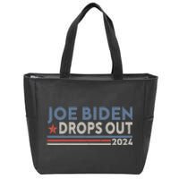 Joe Biden Drops Out 2024 Pro Trump Zip Tote Bag