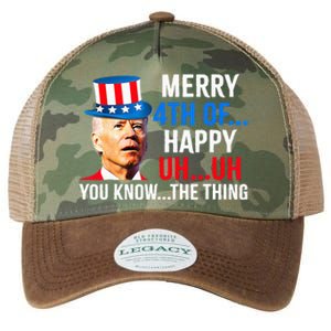 Joe Biden Dazed Biden Confused Merry Happy Funny 4th Of July Legacy Tie Dye Trucker Hat