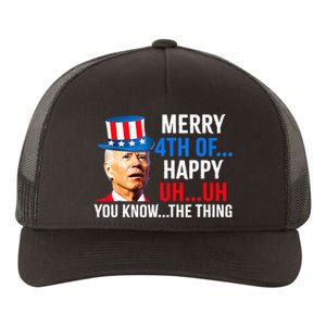 Joe Biden Dazed Biden Confused Merry Happy Funny 4th Of July Yupoong Adult 5-Panel Trucker Hat