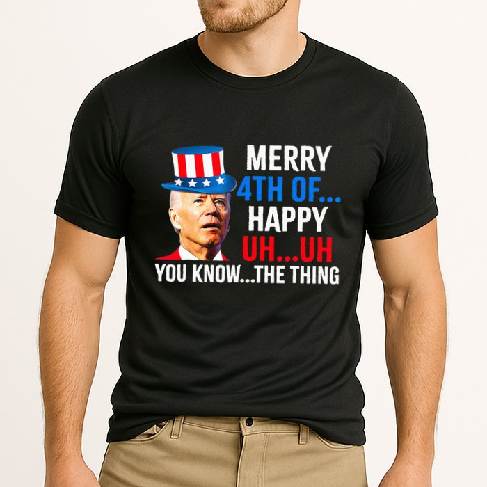 Joe Biden Dazed Biden Confused Merry Happy Funny 4th Of July Performance Shirt