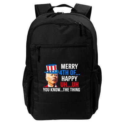 Joe Biden Dazed Biden Confused Merry Happy Funny 4th Of July Backpack