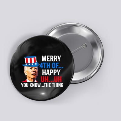 Joe Biden Dazed Biden Confused Merry Happy Funny 4th Of July Button