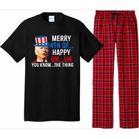 Joe Biden Dazed Biden Confused Merry Happy Funny 4th Of July Pajama Set