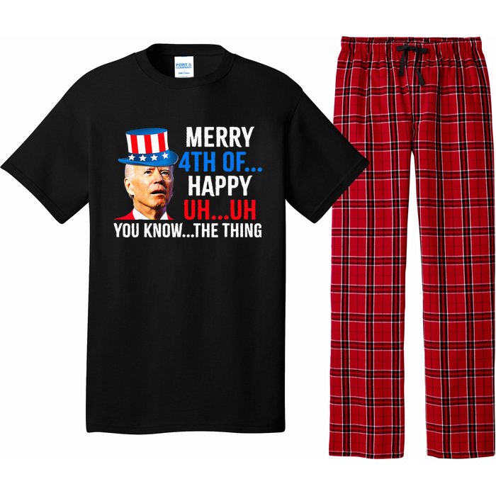 Joe Biden Dazed Biden Confused Merry Happy Funny 4th Of July Pajama Set