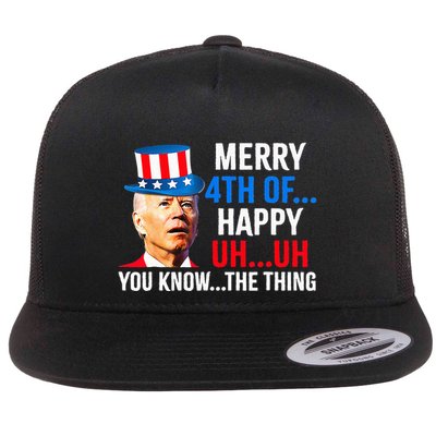 Joe Biden Dazed Biden Confused Merry Happy Funny 4th Of July Flatbill Hat