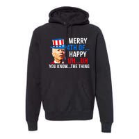 Joe Biden Dazed Biden Confused Merry Happy Funny 4th Of July Premium Hoodie