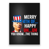 Joe Biden Dazed Biden Confused Merry Happy Funny 4th Of July Poster