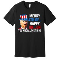 Joe Biden Dazed Biden Confused Merry Happy Funny 4th Of July Premium T-Shirt