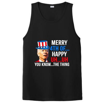 Joe Biden Dazed Biden Confused Merry Happy Funny 4th Of July PosiCharge Competitor Tank