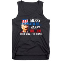 Joe Biden Dazed Biden Confused Merry Happy Funny 4th Of July Tank Top