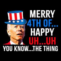 Joe Biden Dazed Biden Confused Merry Happy Funny 4th Of July Short Acrylic Beanie