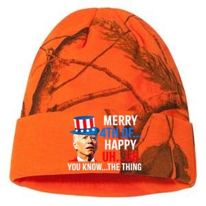 Joe Biden Dazed Biden Confused Merry Happy Funny 4th Of July Kati Licensed 12" Camo Beanie