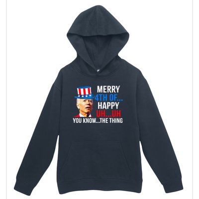 Joe Biden Dazed Biden Confused Merry Happy Funny 4th Of July Urban Pullover Hoodie