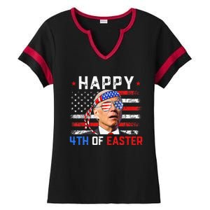 Joe Biden Dazed Happy 4th Of Easter America 4th Of July Ladies Halftime Notch Neck Tee