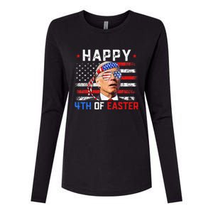 Joe Biden Dazed Happy 4th Of Easter America 4th Of July Womens Cotton Relaxed Long Sleeve T-Shirt