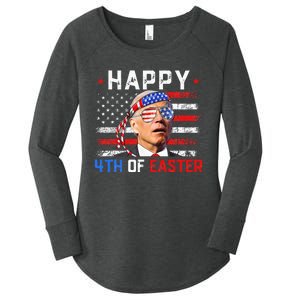 Joe Biden Dazed Happy 4th Of Easter America 4th Of July Women's Perfect Tri Tunic Long Sleeve Shirt