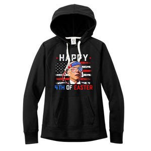 Joe Biden Dazed Happy 4th Of Easter America 4th Of July Women's Fleece Hoodie