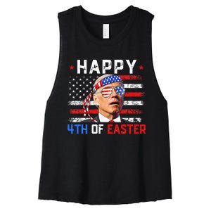 Joe Biden Dazed Happy 4th Of Easter America 4th Of July Women's Racerback Cropped Tank