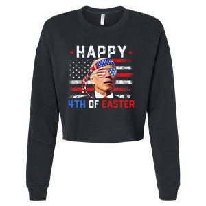 Joe Biden Dazed Happy 4th Of Easter America 4th Of July Cropped Pullover Crew