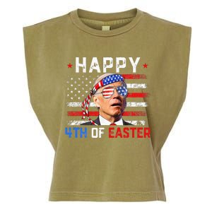 Joe Biden Dazed Happy 4th Of Easter America 4th Of July Garment-Dyed Women's Muscle Tee