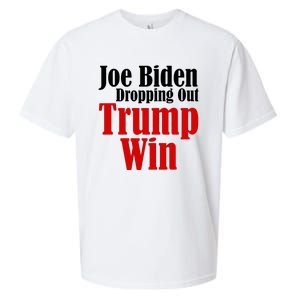 Joe Biden Dropping Out Trump Win 2024 Of Presidential Race Sueded Cloud Jersey T-Shirt