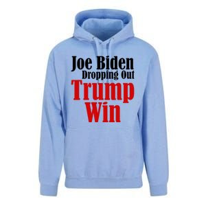 Joe Biden Dropping Out Trump Win 2024 Of Presidential Race Unisex Surf Hoodie