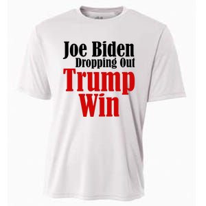 Joe Biden Dropping Out Trump Win 2024 Of Presidential Race Cooling Performance Crew T-Shirt