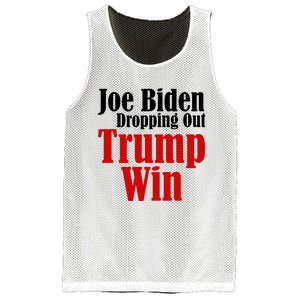 Joe Biden Dropping Out Trump Win 2024 Of Presidential Race Mesh Reversible Basketball Jersey Tank