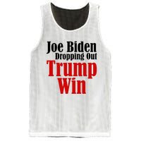 Joe Biden Dropping Out Trump Win 2024 Of Presidential Race Mesh Reversible Basketball Jersey Tank