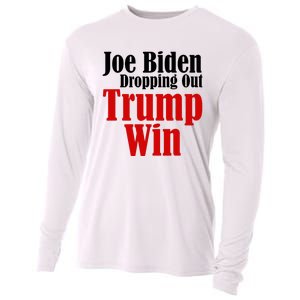 Joe Biden Dropping Out Trump Win 2024 Of Presidential Race Cooling Performance Long Sleeve Crew